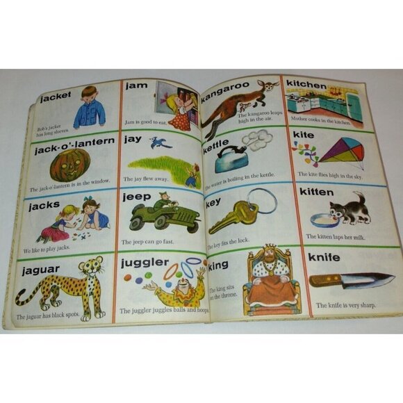 Vintage Little Golden Picture Dictionary Nancy Fielding Hulick 1971 - Picture 7 of 8